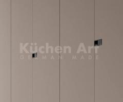 Armoire Contemporaine avec Porte en Verre Fumé et Poignée pour Rangement Élégant - 3