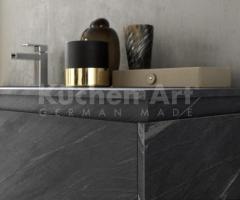 Salle de Bain Moderne en Stratifiés Unicolor avec Vasque Intégrée Scivolo - 4