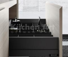 Salle de Bains Moderne avec Miroir Éclairé, Vasque arrondi en Céramique Blanche - 7