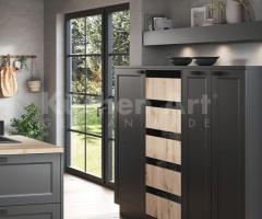 Cuisine en bois massif Noir : Design Rustique et Moderne | Devis Gratuit