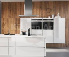 Cuisine moderne blanche & bois Noyer Bali : Élégance et Nature - 2