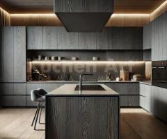 Façade Chêne Velours Graphite | UV Laque Mate PerfectSense®
