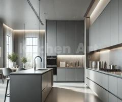 Façade Gris Perle | Revêtement en Résine de Mélamine