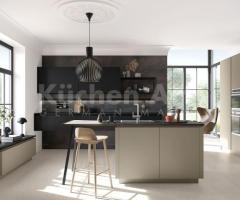 Cuisine équipée beige : Design minimaliste et Rangement Optimal