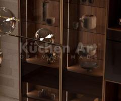 Cuisine en Pierre naturelle | Armoires bois Noyer - 2