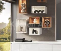 Cuisine blanc cristal & BALI noyer | PERFECT BRILLANT-GL - 3