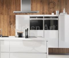 Cuisine blanc cristal & BALI noyer | PERFECT BRILLANT-GL - 4