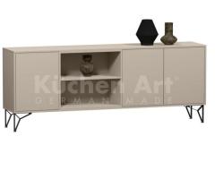 Buffet crème magnolie | Design moderne avec étagères ouvertes