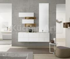 Salle de bains moderne Ocritech blanc et menthe – Design minimaliste et élégant