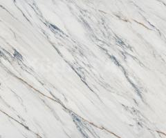 Plan de travail céramique | Veinage contrasté marbre blanc - 2